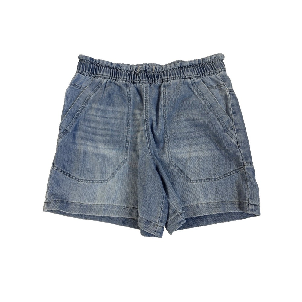 Wallflower Women's 12 Denim Pull On Shorts Essential Everyday Summer Relaxed